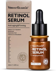 VIBRANT GLAMOÚR Anti-Aging Retinol Face Serum - Rejuvenate with Natural Ingredients - Cruelty-Free Skincare - 30ML