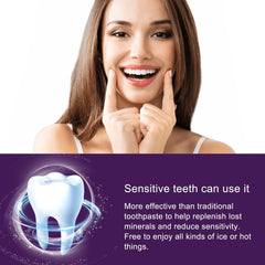 Sunfloweio New Purple Whitening Toothpaste Mousse V34 Color Tooth Correction Whitener Teeth Removes Stains Oral Hygiene Cleaning