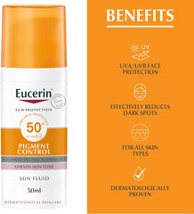 Eucerin Pigment Control LSF 50+ Sun Fluid, 50 ml Solution