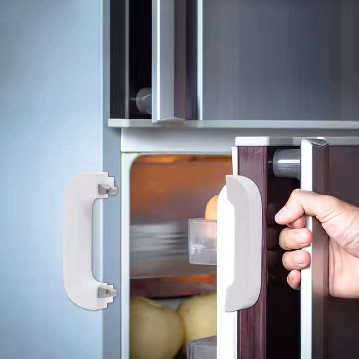 Refrigerator Child Safety Lock Anti-Pinch Hand Cabinet Door Lock Multi-Function Lock Baby Anti-Pinch Drill Free