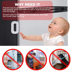 Refrigerator Child Safety Lock Anti-Pinch Hand Cabinet Door Lock Multi-Function Lock Baby Anti-Pinch Drill Free